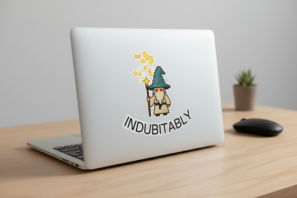Indubitably Wizard Sticker