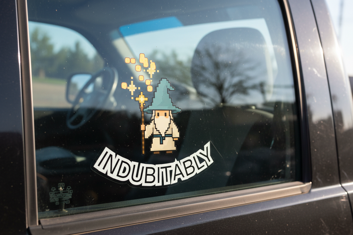 Indubitably Wizard Sticker